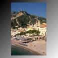 Beach near the town of Amalfi along the Amalfi Coast